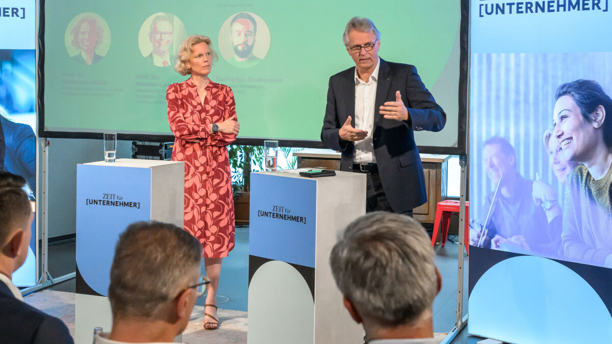 ZEIT für Unternehmer in Stuttgart – Podiumsdiskussion Katharina Hölzle und Karsten Lemmer